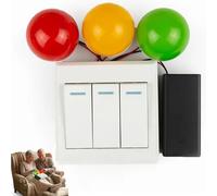 TUKRKRS Wooden Traffic Light Activity Board for Adults, Fidget Sensory Panel with Toggle Switches and Push Buttons, Fine Motor and Hand-Eye Coordination Board