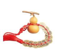 TUKRPQMRI 五帝钱六帝铜钱葫芦挂件 葫芦摆件家居车内装饰品Cinco Emperadores Dinero Seis Emperadores Cobre Dinero Calabaza Colgante Decoración de Calabaza Decoración Interior del Hogar /310