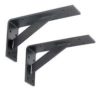 TUKRPQMRI 2 soportes for estantes, soportes de ángulo industriales resistentes, soportes de pared for tablero de andamio rústico, estantería vintage montada en la pared del garaje /647(30CM)