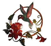 TUKRPQMRI Decoración de Arte de Pared de Pájaros de Animales de Metal for Valla de Jardín, Patio, Dormitorio de Jardín, Adorno de Fondo de Puerta Delantera Interior o Exterior - Color Oscuro/30