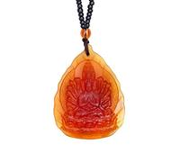 TUKRPQMRI Decoración de esmalte de colores 守护神佛牌/948(Red)