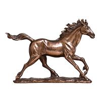 TUKRPQMRI Estatua de figura de caballo galopante, decoración del hogar, estatua de caballo de bronce moderna for decoración de escritorio y regalos/737
