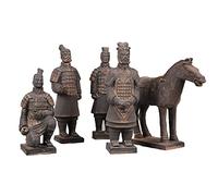 TUKRPQMRI Figura de terracota del ejército de terracota de China, caja de conjunto de estatuas de terracota, conjunto de estatuas de terracota tradicional antiguo, /728