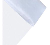 Tul Blanco Tela, 48 cm x 10 m de Tela de Organza, Tela Decorativa Transparente de Tul,Rollo de Tul Para Decoración Mesa Boda, Arcos Silla, Caminos Mesa, Favores Fiesta