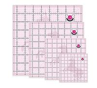 Tula Pink Hardware TPSQSET - Juego de 4 reglas cuadradas, diseño de unicornio, color rosa