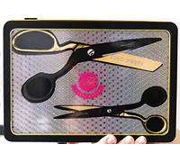 Tula Pink Juego de tijeras negras y doradas