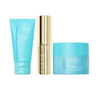 TULA Set de descubrimiento de los mejores productos para el cuidado de la piel, incluye bálsamo para ojos Gold Glow & Get It (10 ml) limpiador facial The Cult Classic (50 ml) hidratante día y d