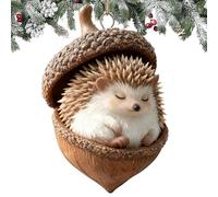 tulahkomen Adornos de bellota | Decoraciones colgantes de animales planos, decoraciones acrílicas para árbol de Navidad | para el lugar de trabajo, baño, cocina, entrada, apartamento