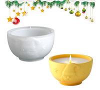 tulahkomen Molde de bandeja de resina | Santa Claus impreso recipiente molde molde para resina epoxi | para la fabricación de cajas de almacenamiento, cuencos de joyas, macetas, macetas y