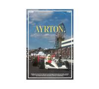 TULAOJI Póster de Ayrton Senna en lienzo, decoración de dormitorio, serie coreana, paisaje, oficina, habitación, regalo, 40 x 60 cm, estilo sin marco, 12-1