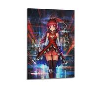 TULAOJI Puella Magi Madoka Magica-Sakura Kyouko 6 pósteres artísticos para sala de estar o dormitorio, pintura decorativa, lienzo impreso, pared 20 x 30 cm