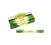 Tulasi Cannabis - Caja de Seis 20 Tubos Stick Hexagonal Incienso