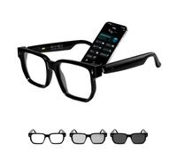 Tulbeys 2026 Gafas inteligentes AI con más de 160 idiomas, lentes que cambian de color, altavoz integrado y audio claro, gafas Bluetooth para viajes, reuniones y uso empresarial (negro)