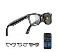 Tulbeys AI Smart Glasses - Cámara 4K HD de 290 mAh, 800 W, con grabación de vídeo, traducción simultánea/identificación de objetos GPT, lentes fotocromáticas