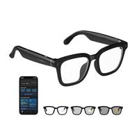 Tulbeys AI Smart Glasses HD 1200P Camera with 8MP AntiShake, Photochromic Lenses for Outdoor & Travel, Video Recording, AI Object Recognition & ChatGPT Integration