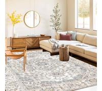 TuLdys Alfombra vintage de terciopelo de cristal, 2 x 3 pies/24 x 36 pulgadas, alfombra con patrón floral, lavable a máquina, alfombra bohemia antideslizante suave para dormitorio, sala de estar,
