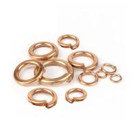 TULDYS Arandelas elásticas de bronce, cobre y latón, de 10 a 200 piezas, M2, M2.5, M3, M4, M5, M6, M8, M10 y M12, con resorte de seguridad y almohadilla antisuelto.(M4-100pcs)