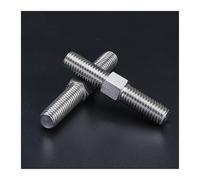 TULDYS WALENI 2 uds M6 M8 Rosca Izquierda y Derecha Varilla de Rosca de Doble Extremo Barra de Rosca Positiva y Negativa Pernos Tornillo 304 Acero Inoxidable(M8x50mm-2pcs)