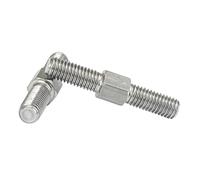 TULDYS WALENI M10 Rosca Izquierda y Derecha Varilla de Rosca de Doble Extremo Acero Inoxidable 304 Rosca Positiva y Negativa Pernos de Barra Tornillo(M10x30mm-2Pcs)