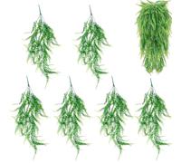 TULEBOLIAN 6 Piezas Planta Artificial Colgante de Helecho 80cm Realistas Plantas Artificiales Decorativas Plantas de Escalada Falsas para Sala de Estar, Cocina, Balcón, Jardín