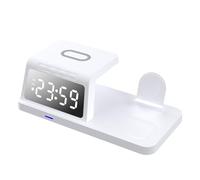 Tulejki Do Lotek - 4 en 1 inalámbrico rápido para relojes, despertador y cargador de teléfono - Para casa, oficina, trabajo, diario, coche, viaje, camping, aventura