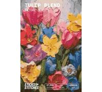 Tulip Blend Cross stitch pattern book | Nature series | Flower cross stitch | Botanical embroidery
