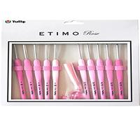 Tulip Crochet Hook, Acero aleado, Pink, One Size
