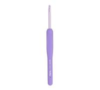 Tulip Etimo Murasaki Ganchillo de Crochet - Gancho Ergonómico de Aluminio con Empuñadura Suave, Punta Ligera y Suave para Todo Tipo de Hilos, Mango Morado, 6.00mm - 1 Pieza