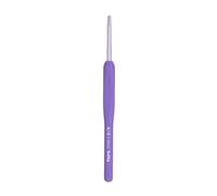 Tulip Etimo Murasaki Ganchillo de Crochet - Gancho Ergonómico de Aluminio con Empuñadura Suave, Punta Ligera y Suave para Todo Tipo de Hilos, Mango Morado, 3.50mm - 1 Pieza