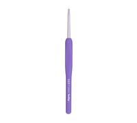 Tulip Etimo Murasaki Ganchillo de Crochet - Gancho Ergonómico de Aluminio con Empuñadura Suave, Punta Ligera y Suave para Todo Tipo de Hilos, Mango Morado, 3.25mm - 1 Pieza