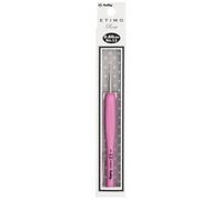 Tulip TEL-12E Crochet Hook, Acero aleado, Pink, Size 12 (0.60mm)