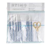 Juego de agujas de crochet Tulip Etimo de acero premium dorado - 1 pieza