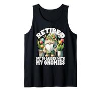 Tulip Flower Garden Retirement Gnome For Retired Mom And Dad Camiseta sin Mangas