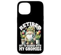 Tulip Flower Garden Retirement Gnome For Retired Mom And Dad Carcasa para iPhone 15