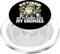 Tulip Flower Garden Retirement Gnome For Retired Mom And Dad PopSockets PopGrip para MagSafe