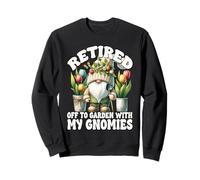 Tulip Flower Garden Retirement Gnome For Retired Mom And Dad Sudadera