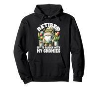 Tulip Flower Garden Retirement Gnome For Retired Mom And Dad Sudadera con Capucha