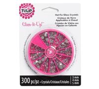 TULIP Iron On Crystals & Gems 23123 Ioc Medct 300 Clear Carousel 300-Pack As Detailed