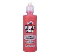 Tulip Pintura Textil Dimensional Brillante Rojo 118 ml - Puff Paint 3D - Pintura para Tela, Tejidos, Ropa y Poliéster - Permanente, Lavable, y Secado Rápido - con Efecto Relieve