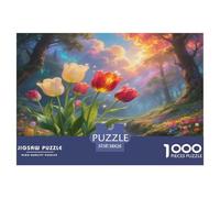Tulip Rompecabezas Imposible,desafío for Adults Juego Educativo 1000 Piezas Obra De Arte De Juego De para Adultos Y Niños A Partir De 12 Años 38x26cm/1000pcs