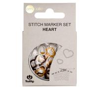 Tulip Stitch Markers, Yellow, White, Brown, M/M/L