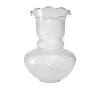 Tulipa de cristal BURGOS mate 17x12cm boca 5,5cm