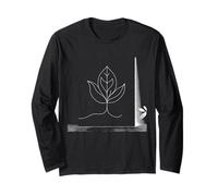 Tulipán Arte Lineal Amante Plantas Manga Larga