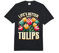 Tulipán Flor Floral Primavera Botánica Flor Amante Idea de Regalo Comfort Colors Adult Heavyweight T-Shirt