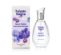 Tulipán Negro - Agua de Colonia Sweet Violeta, Fragancia Floral Dulce, Colonia Unisex Ligera para Uso Diario, 50 ml