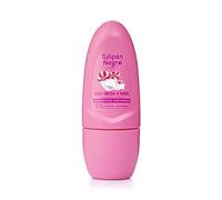 Tulipán Negro - Antitranspirante Roll-On Fresa y Nata, Desodorante con Fragancia Dulce y Cremosa, 0% Alcohol y Colorantes, Control del Sudor, 50 ml