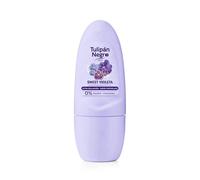 Tulipán Negro - Antitranspirante Roll-On Sweet Violeta, Desodorante con Fragancia Floral Dulce, 0% Alcohol y Colorantes, Control del Sudor, 50 ml