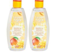 Tulipán Negro Body Oil Aceite Corporal Tropical Mango (Paquete de 2)