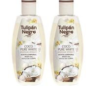 TULIPÁN NEGRO, BODY OIL COCO PURE WHITE 200 ML (Paquete de 2)