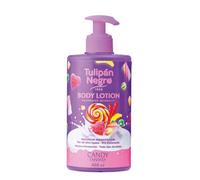 Tulipán Negro Loción Corporal con dosificador Candy Fantasy, máxima hidratación 400 ml, intensamente perfumada y para todo tipo de pieles